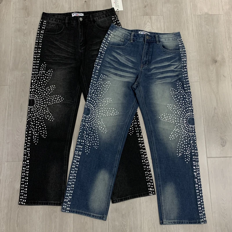 Celana Denim VALLEY dengan Mot - Valley Streetwear Brand ulasan dan harga