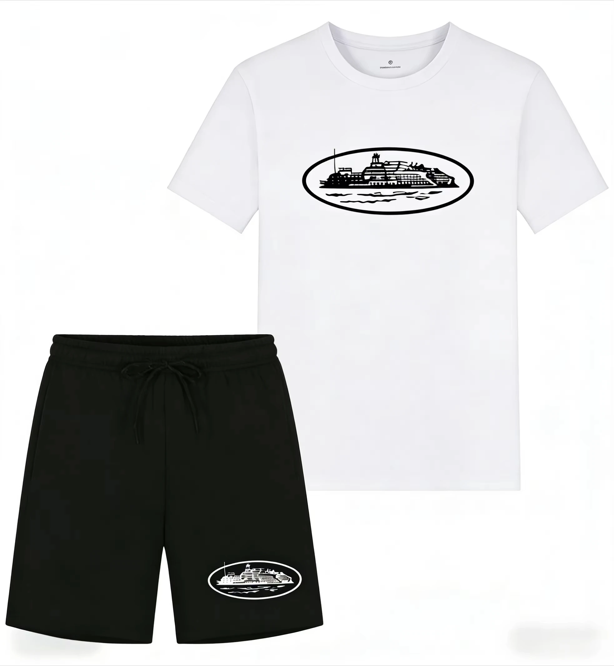 Kaos dan Celana Pendek Motif P - Streetwear Brand T Shirt ulasan dan harga