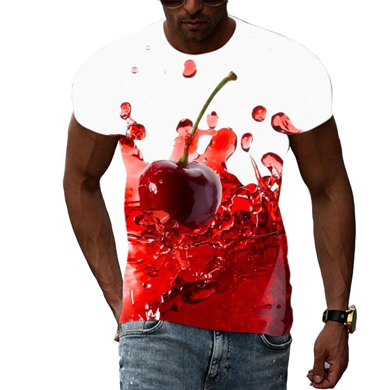 Kaos Pria Musim Panas 3D Print - Streetwear Brand T Shirt ulasan dan harga